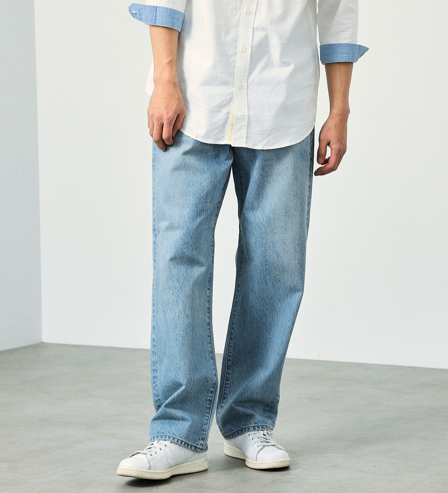 E50324-56 LOOSE STRAIGHT - LIGHT BLUE