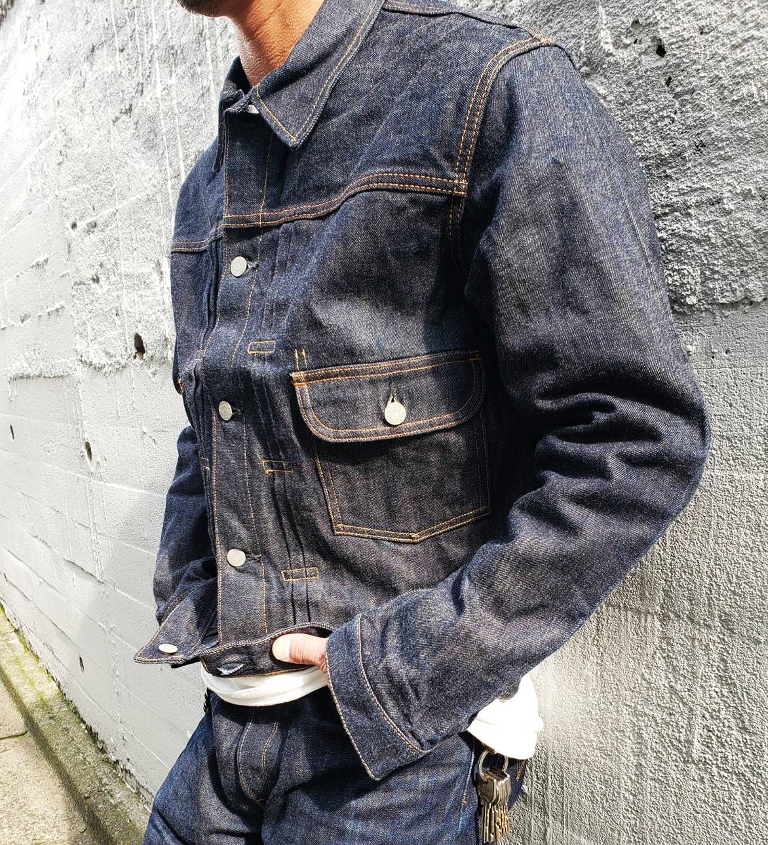 EDS001-189 DENIM JACKET RIGID - INDIGO