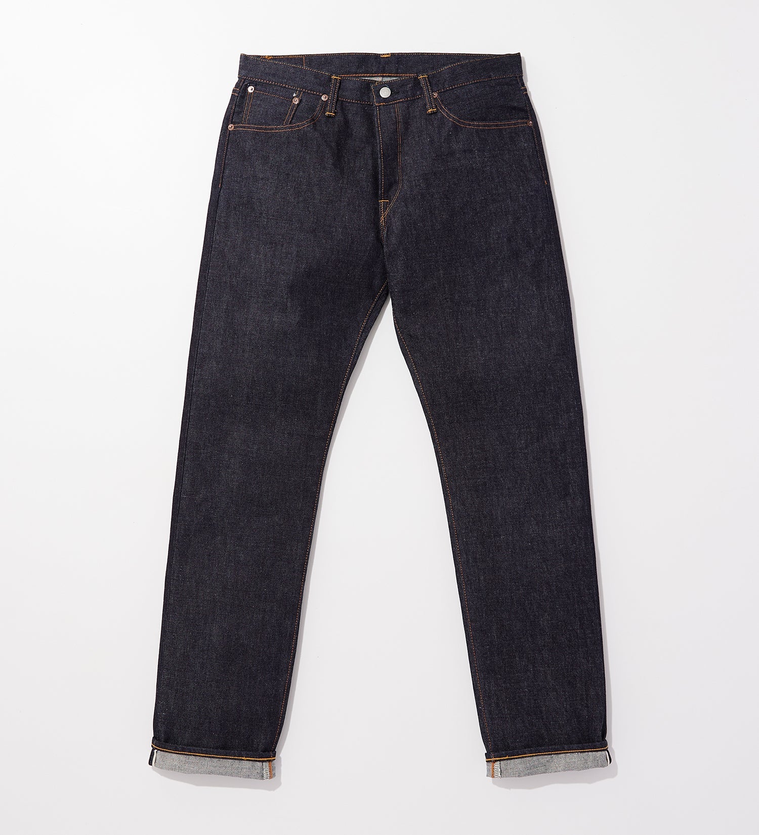 EDS03 389 32 REGULAR STRAIGHT KIBATA (UNWASHED) - INDIGO