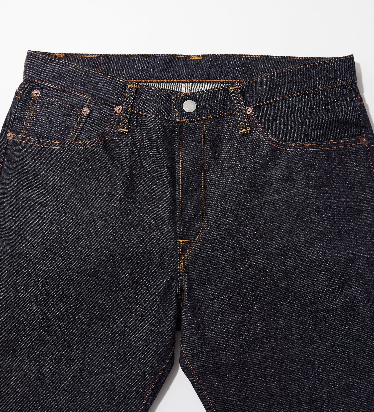 EDS03 389 32 REGULAR STRAIGHT KIBATA (UNWASHED) - INDIGO