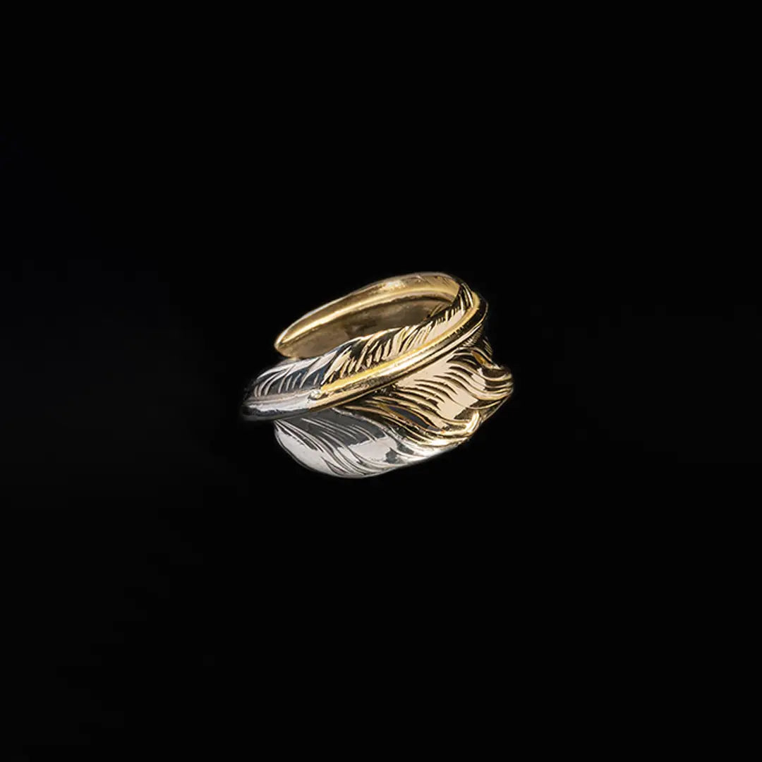 EFRG-0033 18K KAZEKIRI FEATHER RING