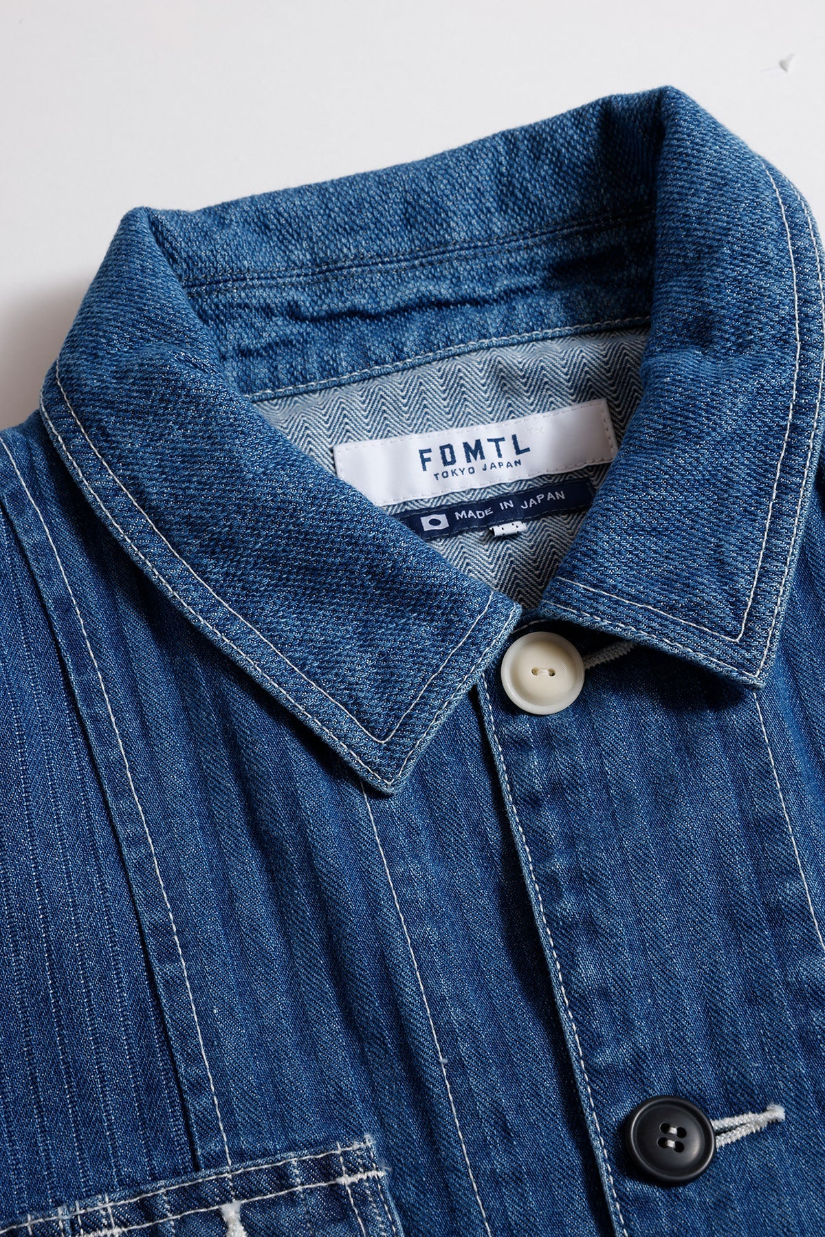 PATCHWORK COVERALL JACKET 3YR WASH (FA26) - INDIGO