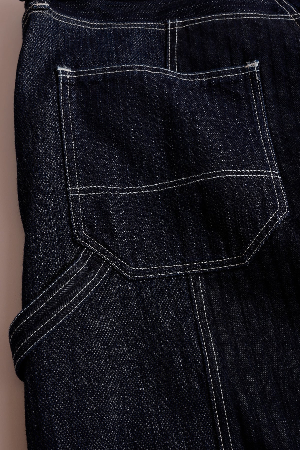 PATCHWORK DOUBLE KNEE PANTS RINSE (FA26) - INDIGO