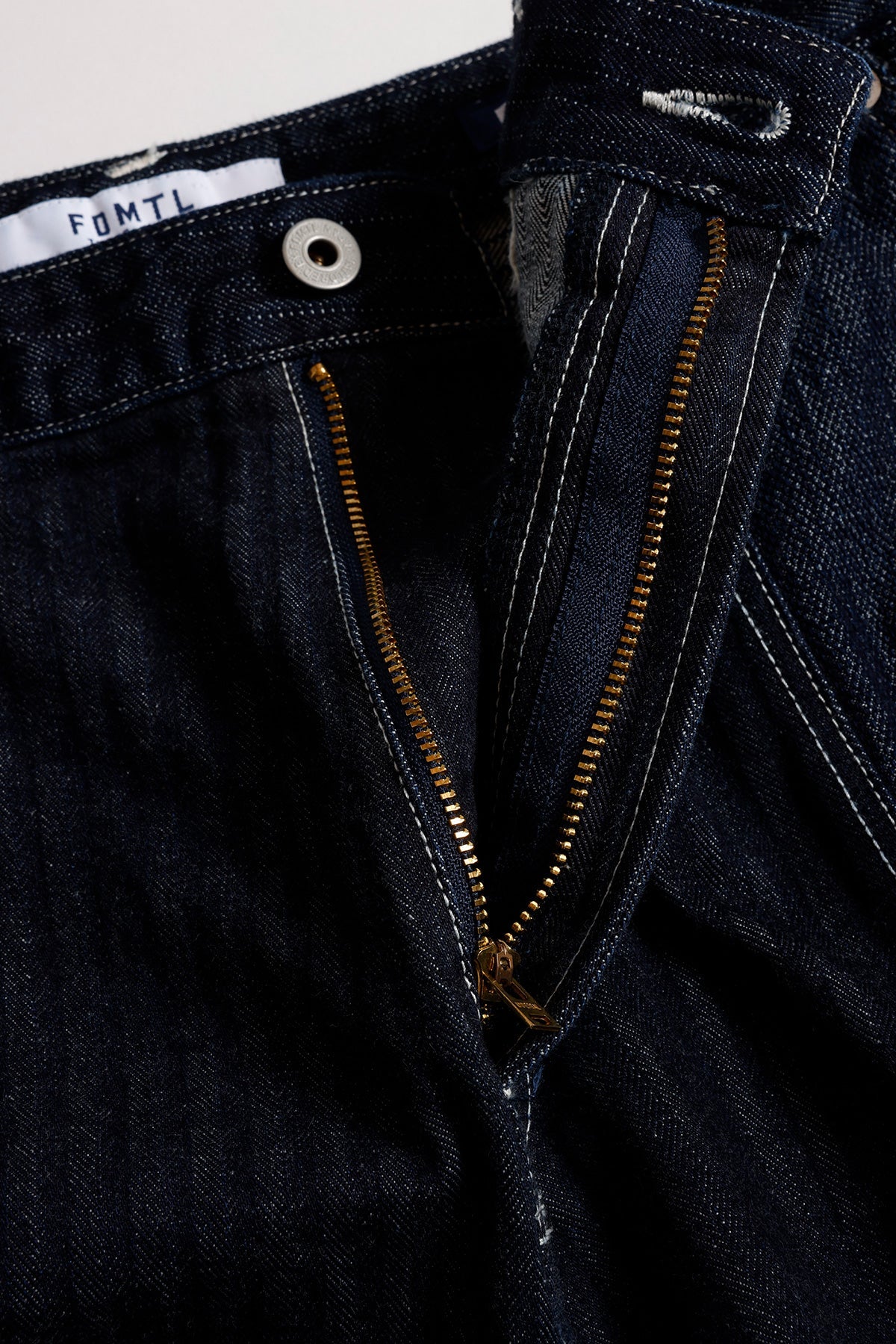 PATCHWORK DOUBLE KNEE PANTS RINSE (FA26) - INDIGO