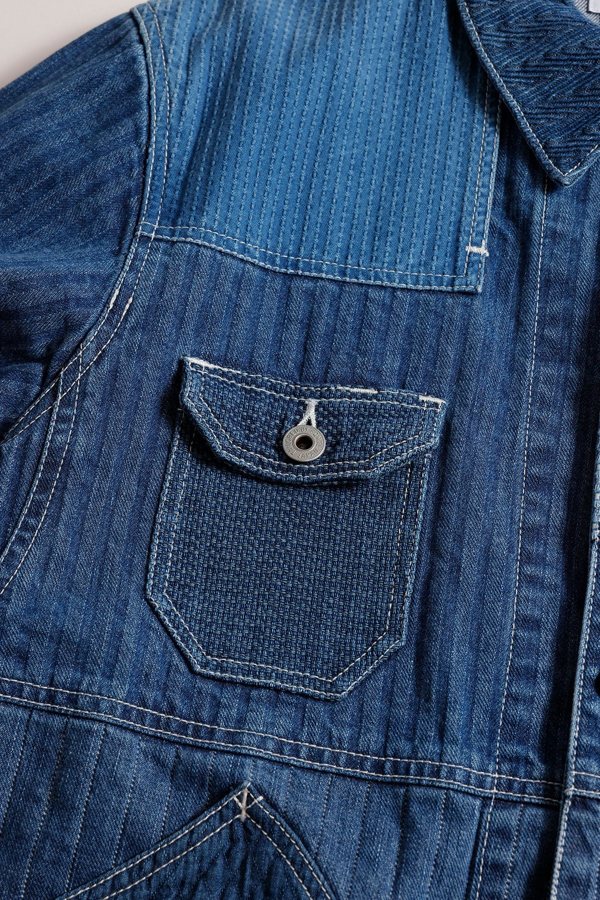 COVERALL JACKET 3YR WASH (FA25) - INDIGO