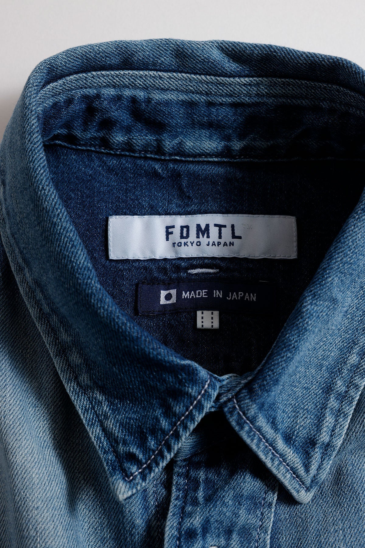 DENIM SASHIKO SHIRT 3YR WASH (FA25) - INDIGO