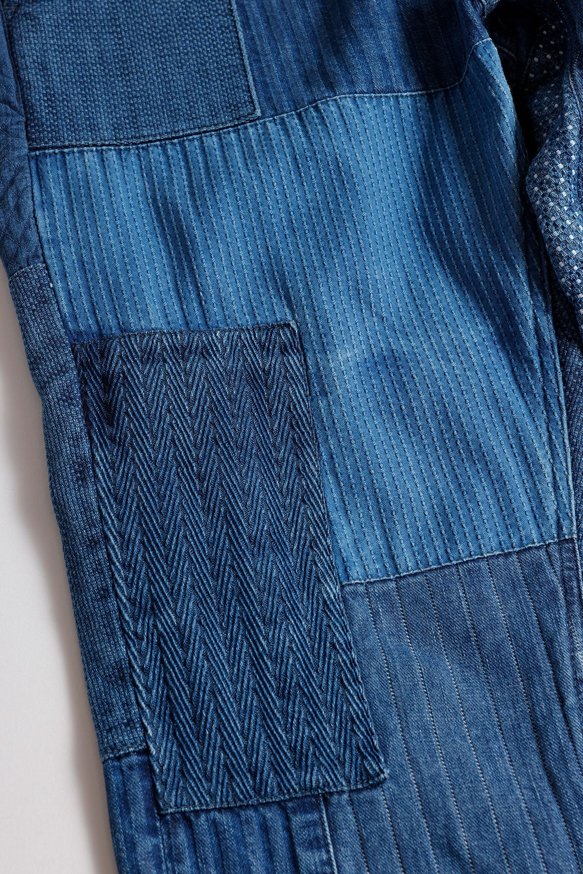 PATCHWORK PANTS 3YR WASH (FA25) - INDIGO