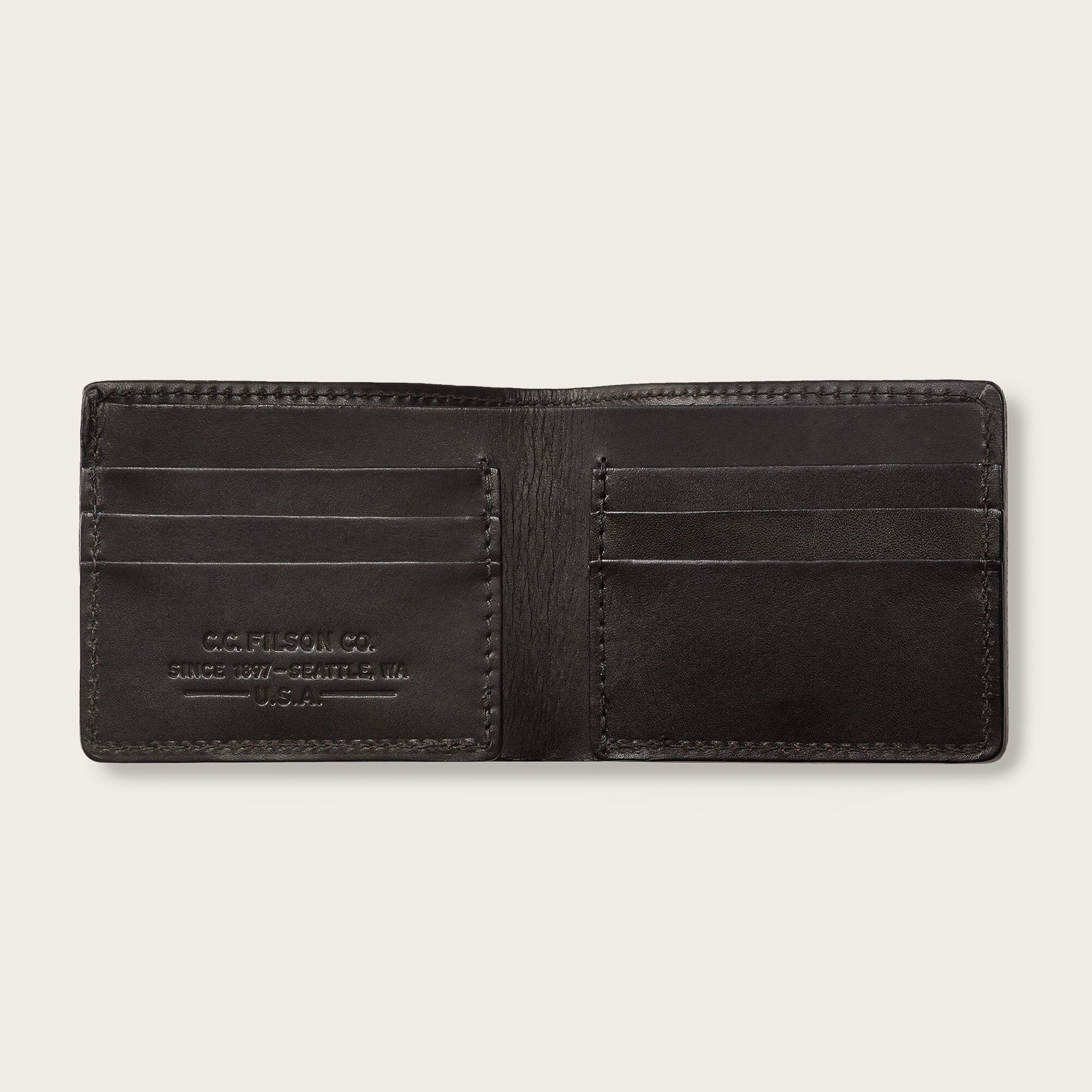 BRIDLE LEATHER BI-FOLD WALLET - BROWN