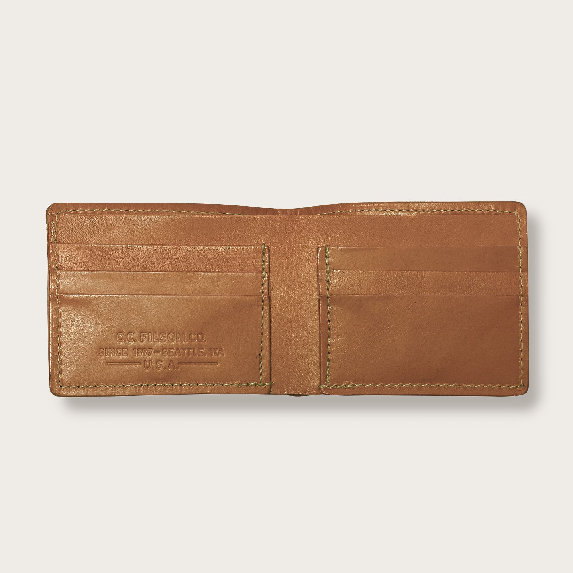 BRIDLE LEATHER BI-FOLD WALLET - TAN