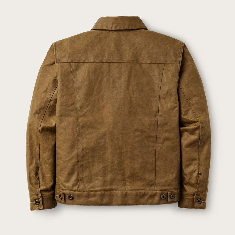 TIN CLOTH SHORT LINED CRUISER JACKET - DARK TAN