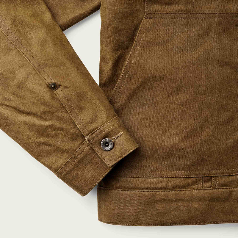 TIN CLOTH SHORT LINED CRUISER JACKET - DARK TAN