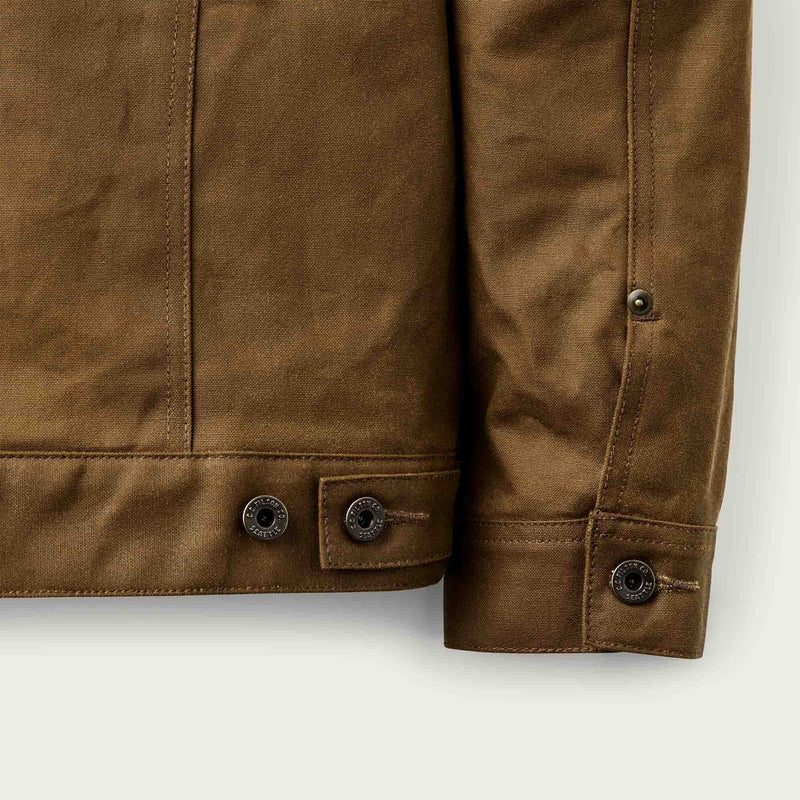 TIN CLOTH SHORT LINED CRUISER JACKET - DARK TAN