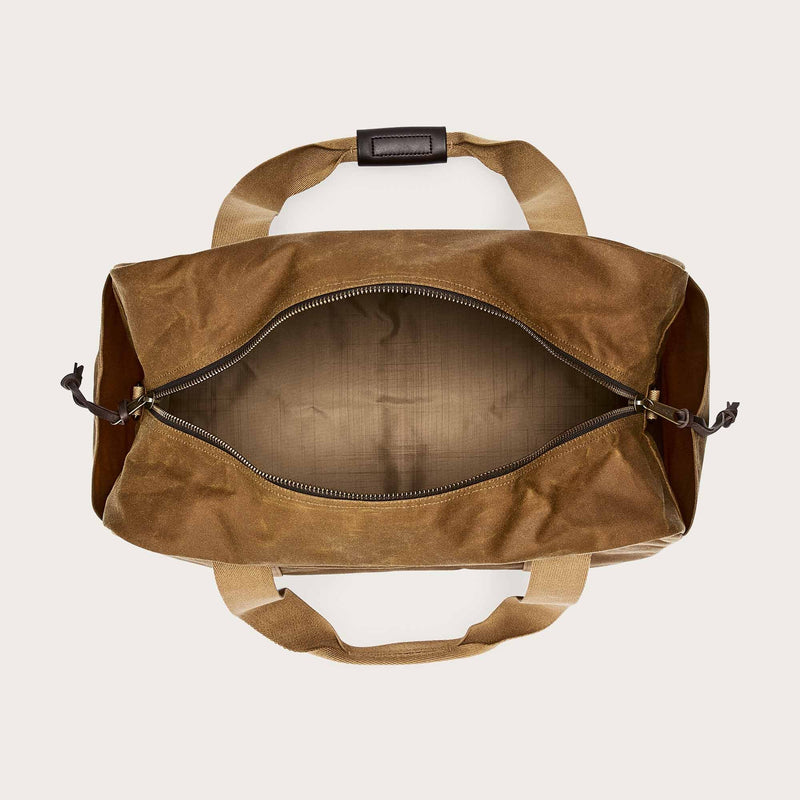 MEDIUM TIN CLOTH DUFFLE BAG - DARK TAN