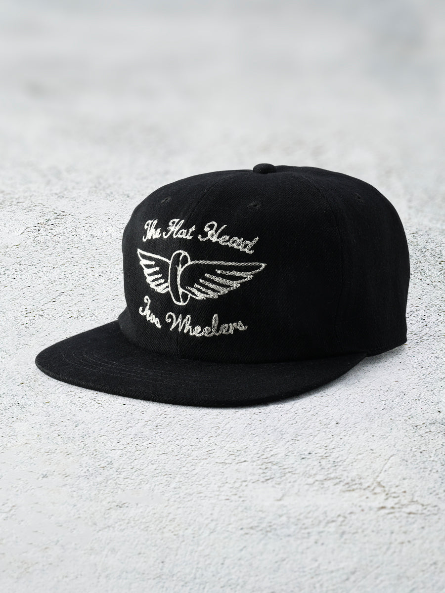 FN-HC007 HEADWEAR - 12oz DENIM TRACKER CAP - BLACK
