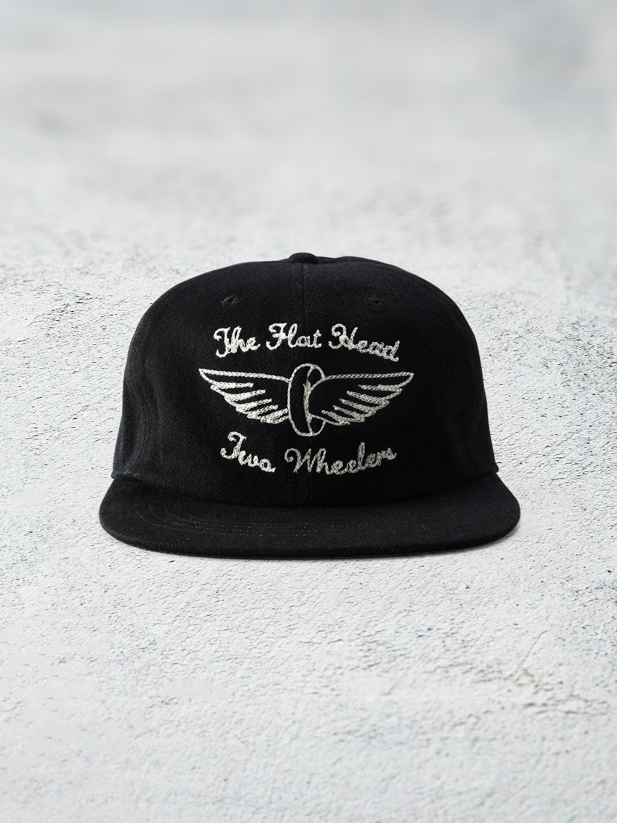 FN-HC007 HEADWEAR - 12oz DENIM TRACKER CAP - BLACK
