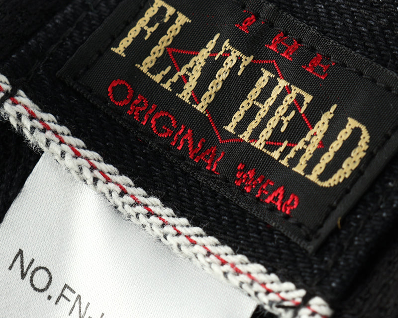 FN-HC007 HEADWEAR - 12oz DENIM TRACKER CAP - BLACK