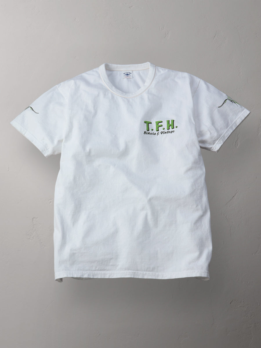 FN-THC-065 T-SHIRT - PINSTRIPE - WHITE