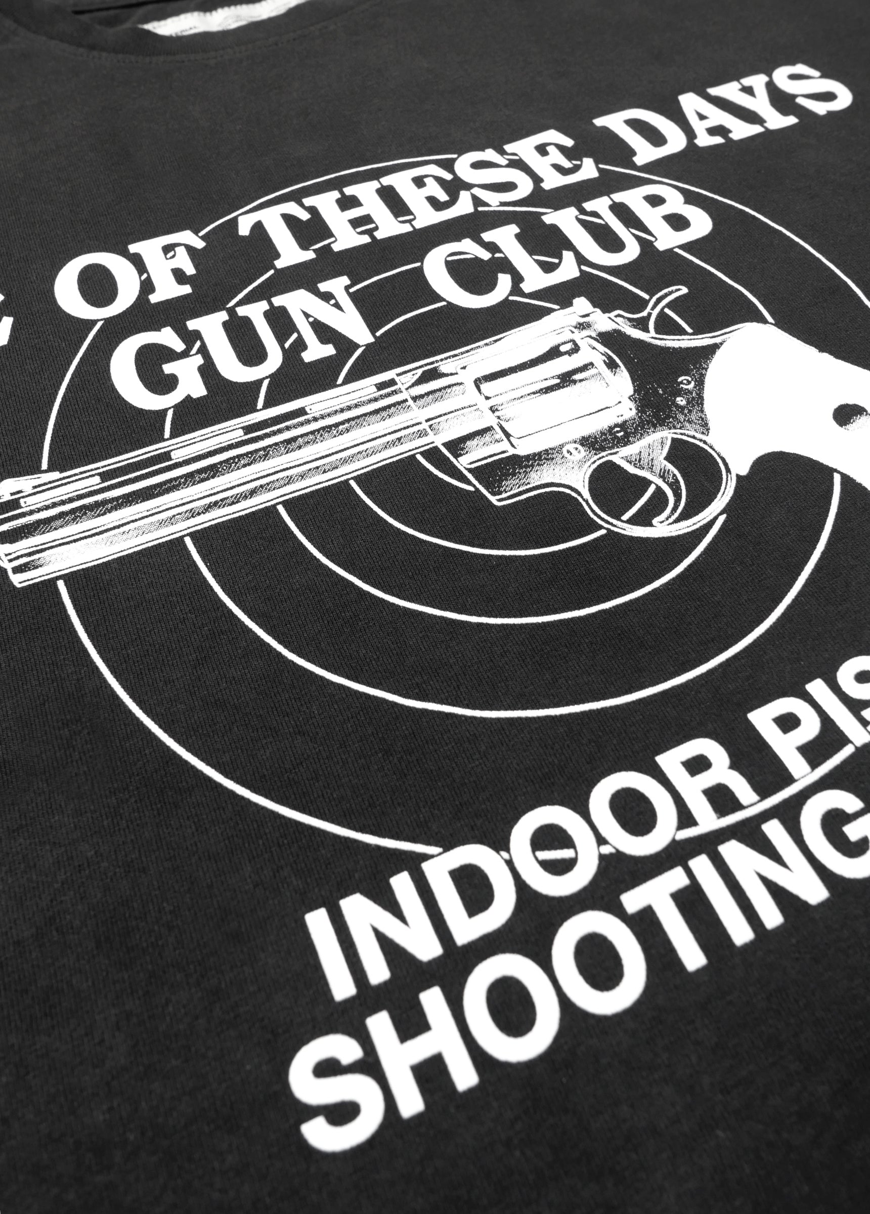 GUN CLUB  TEE S/S - WASHED BLACK
