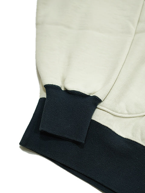GS2429972 S.S.C. TWO TONE HOODIE - OFF WHITE/NAVY