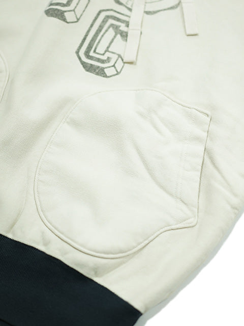 GS2429972 S.S.C. TWO TONE HOODIE - OFF WHITE/NAVY