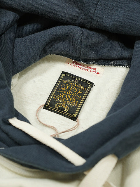 GS2429972 S.S.C. TWO TONE HOODIE - OFF WHITE/NAVY