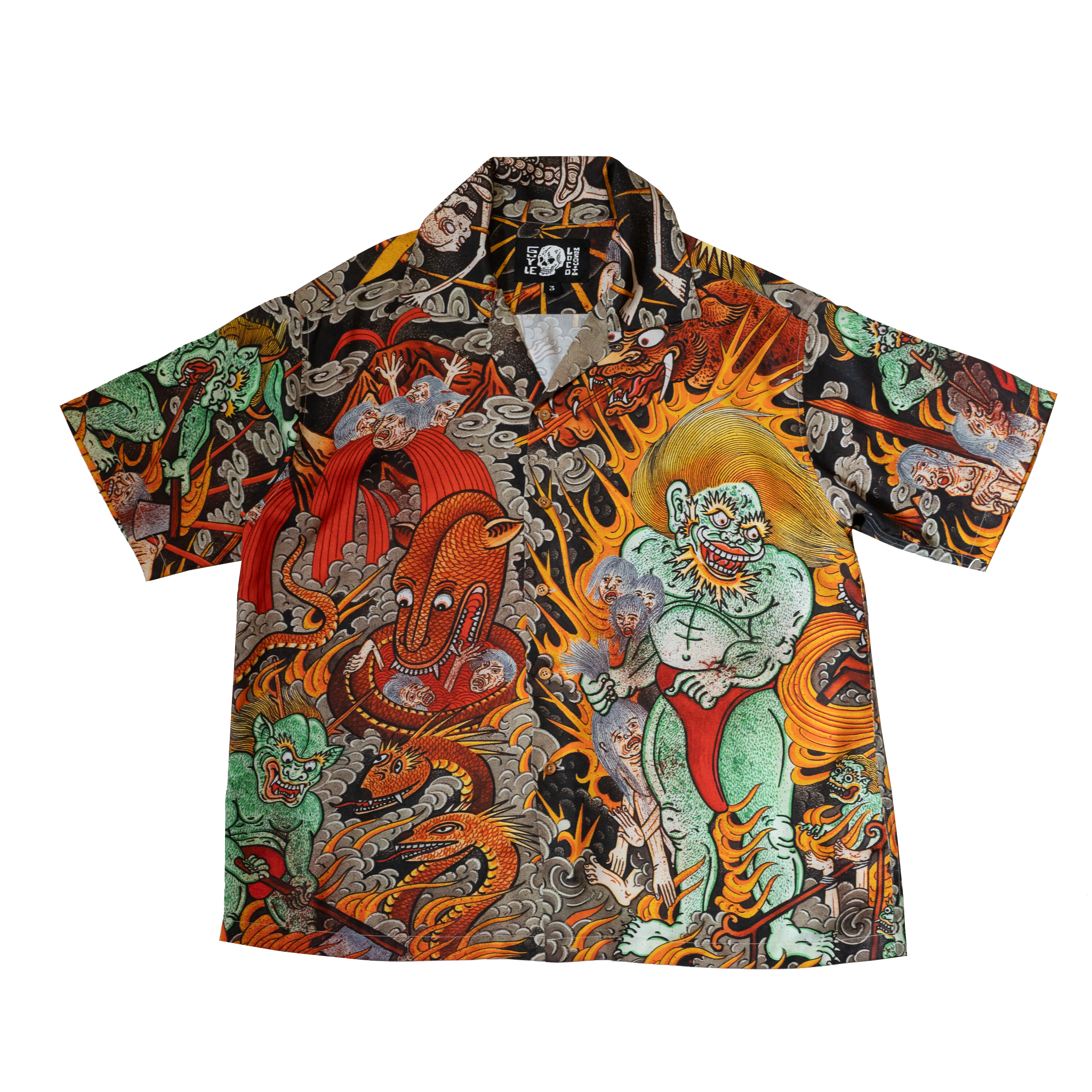 GUY LE TATOOER DEMONS SHIRT - MULTI