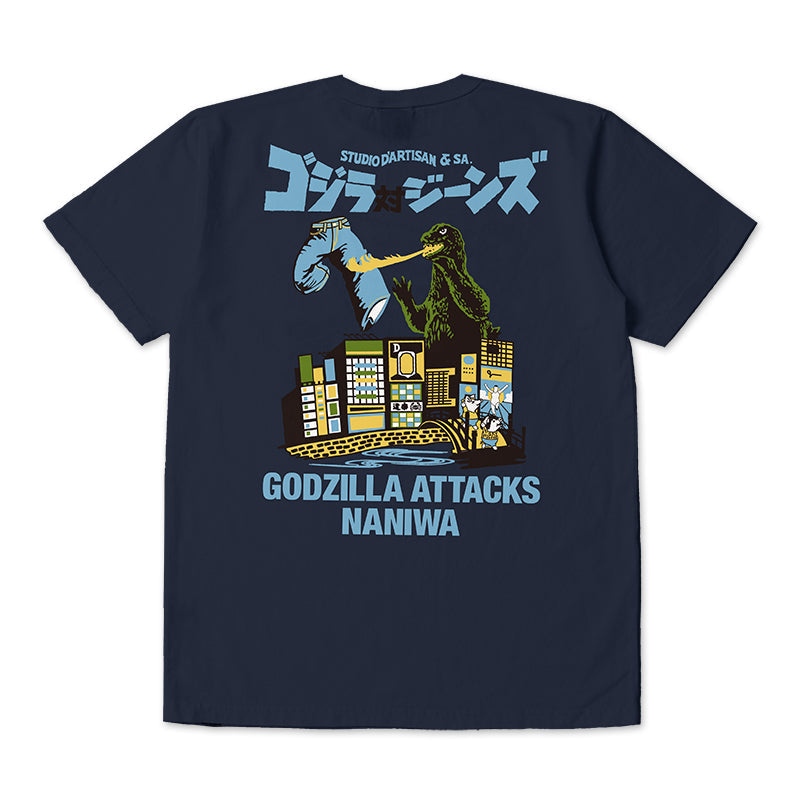 GZ-016 Godzilla collaboration T-shirt - NAVY