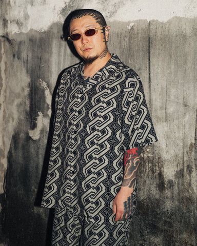 NISSACO SHIRT - CHARCOAL/BLACK