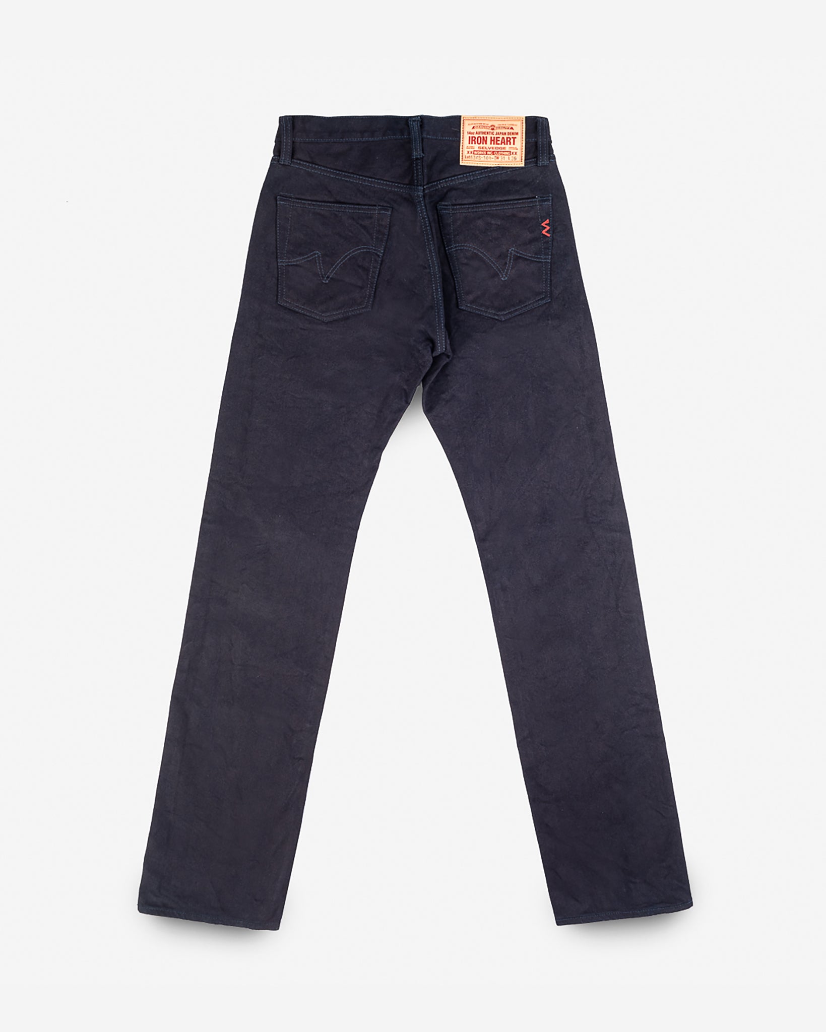 IH-634S-142ib 14oz Selvedge Straight Cut - INDIGO/BLACK