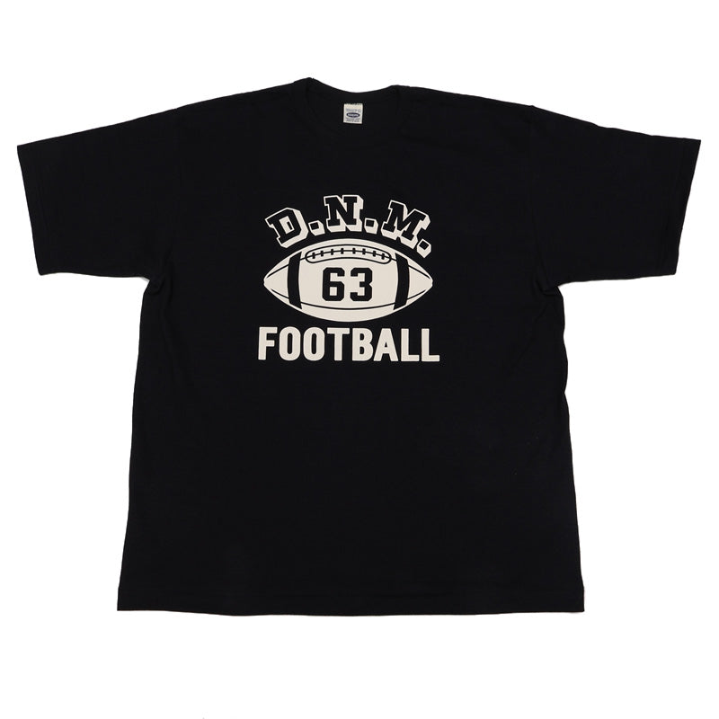 272 CREW NECK T - 63 FOOTBALL - BLACK