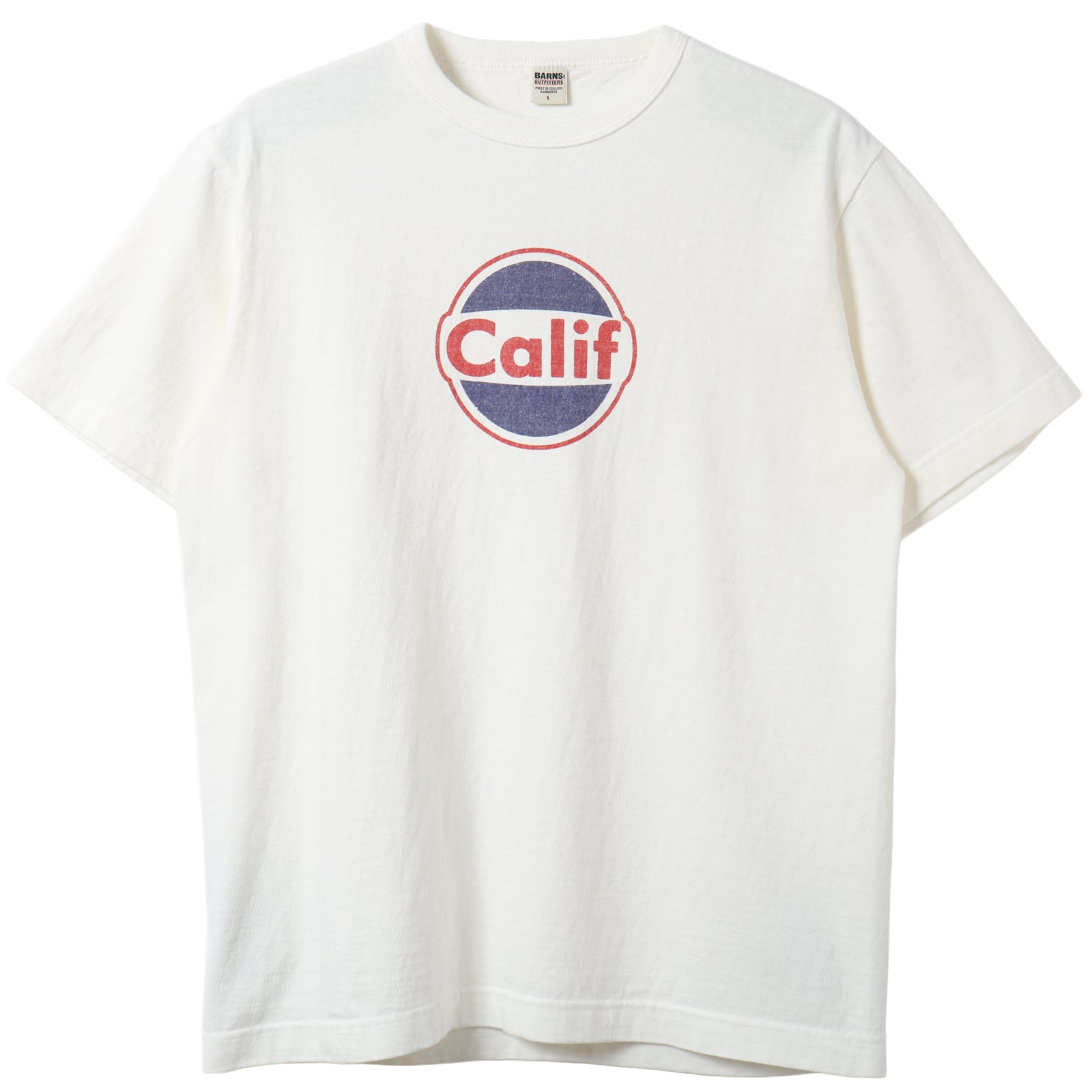 BR-26001 "TSURIAMI" CREW NECK S/S PRINT T-SHIRT (CALIF) - WHITE
