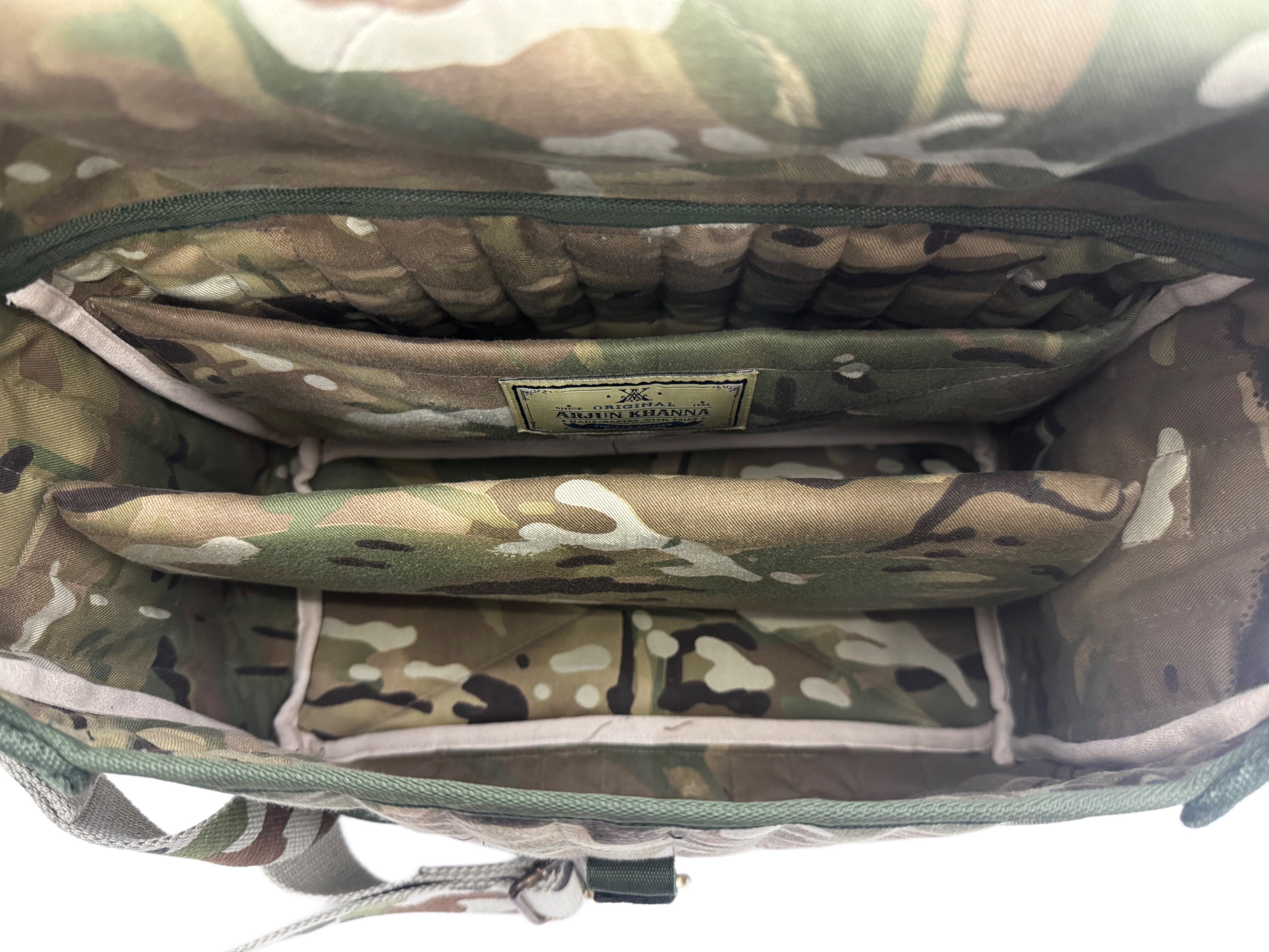 AK/PR/LOT3/ACC/036 The Tactical Camo Camera Bag - GREEN CAMO
