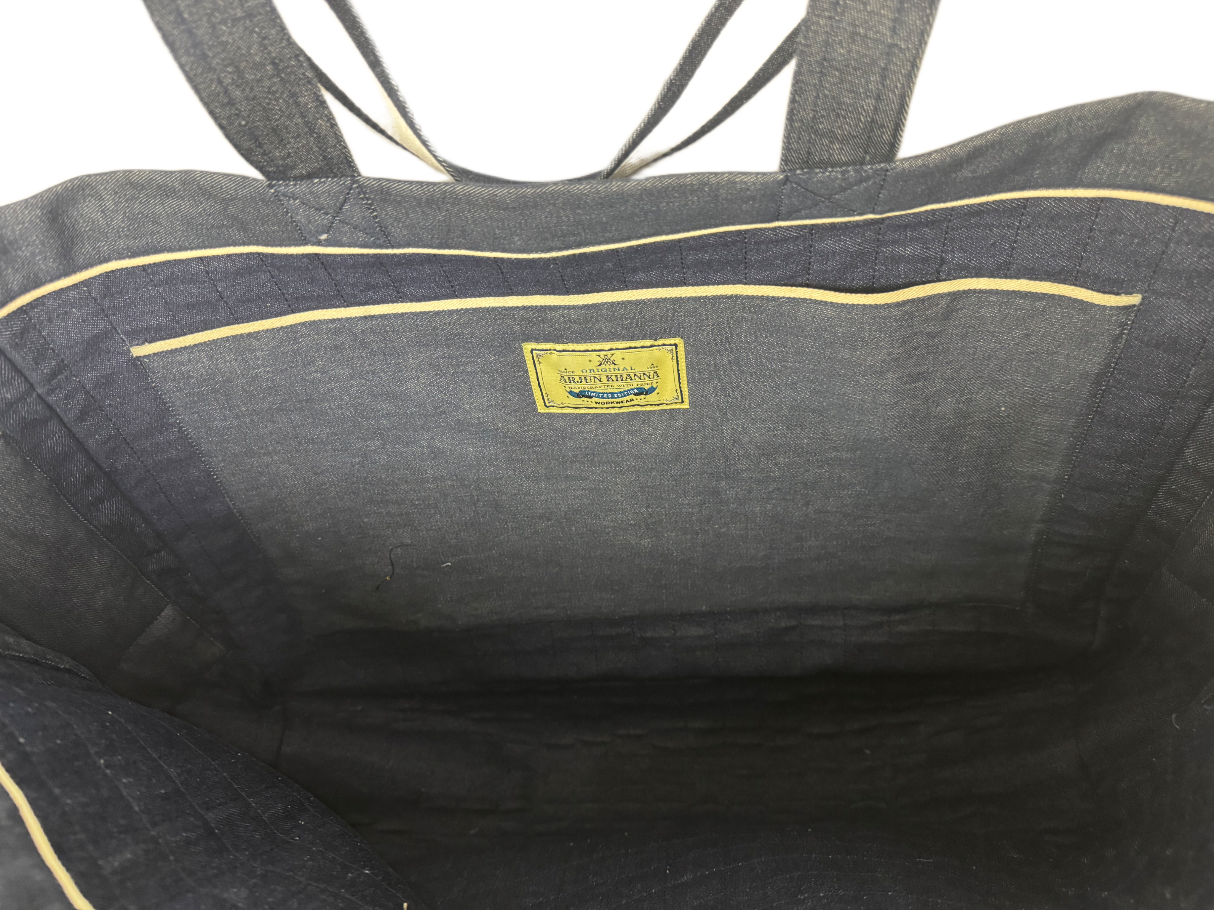 AK/PR/LOT3/ACC/035 The XXL Denim All-Over Distressed Boro Tote - BLUE