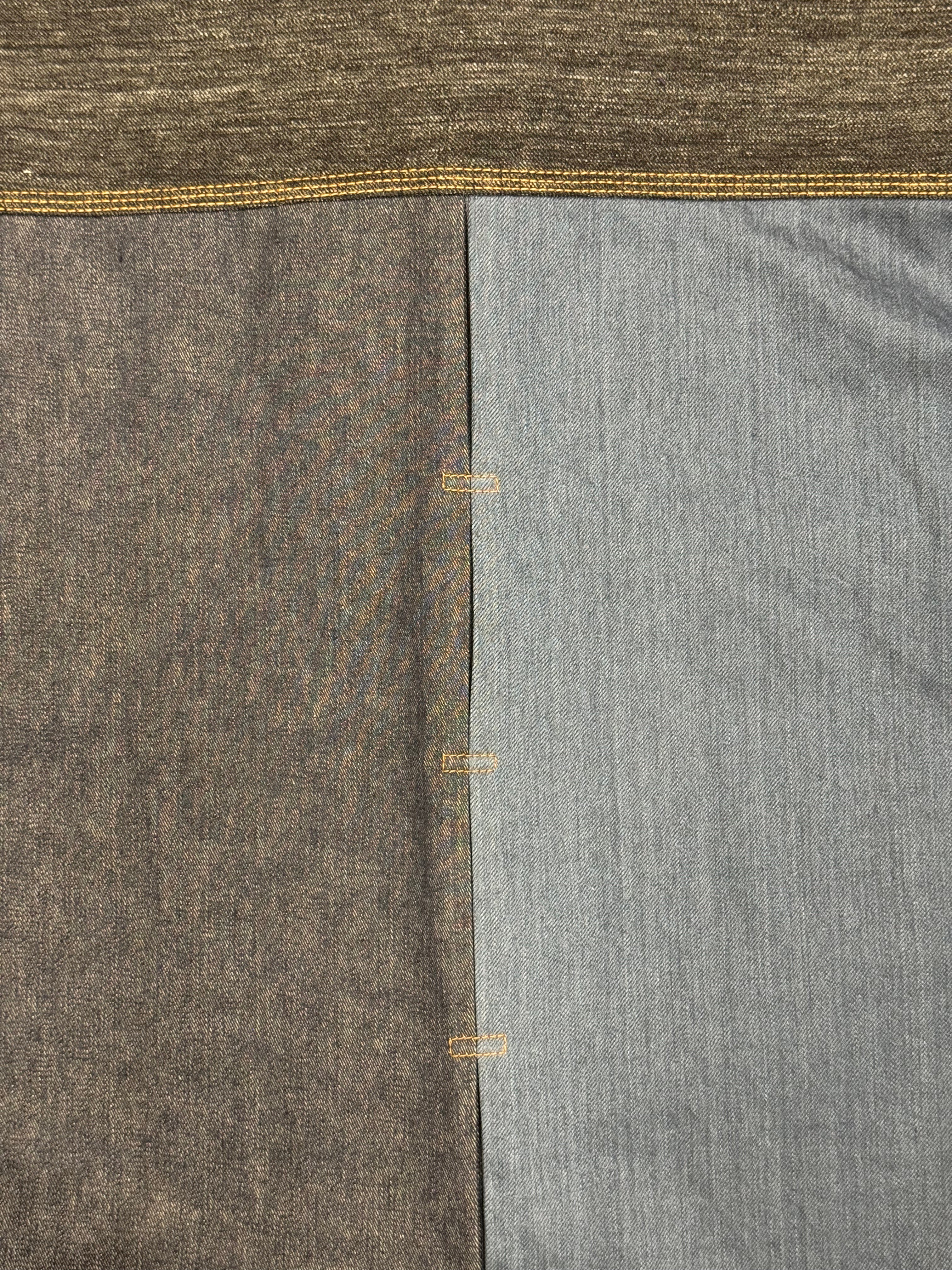 AK/PR/LOT3/JKT/045 The 50-50 Japense Selvedge Denim Jacket - BLUE GREY