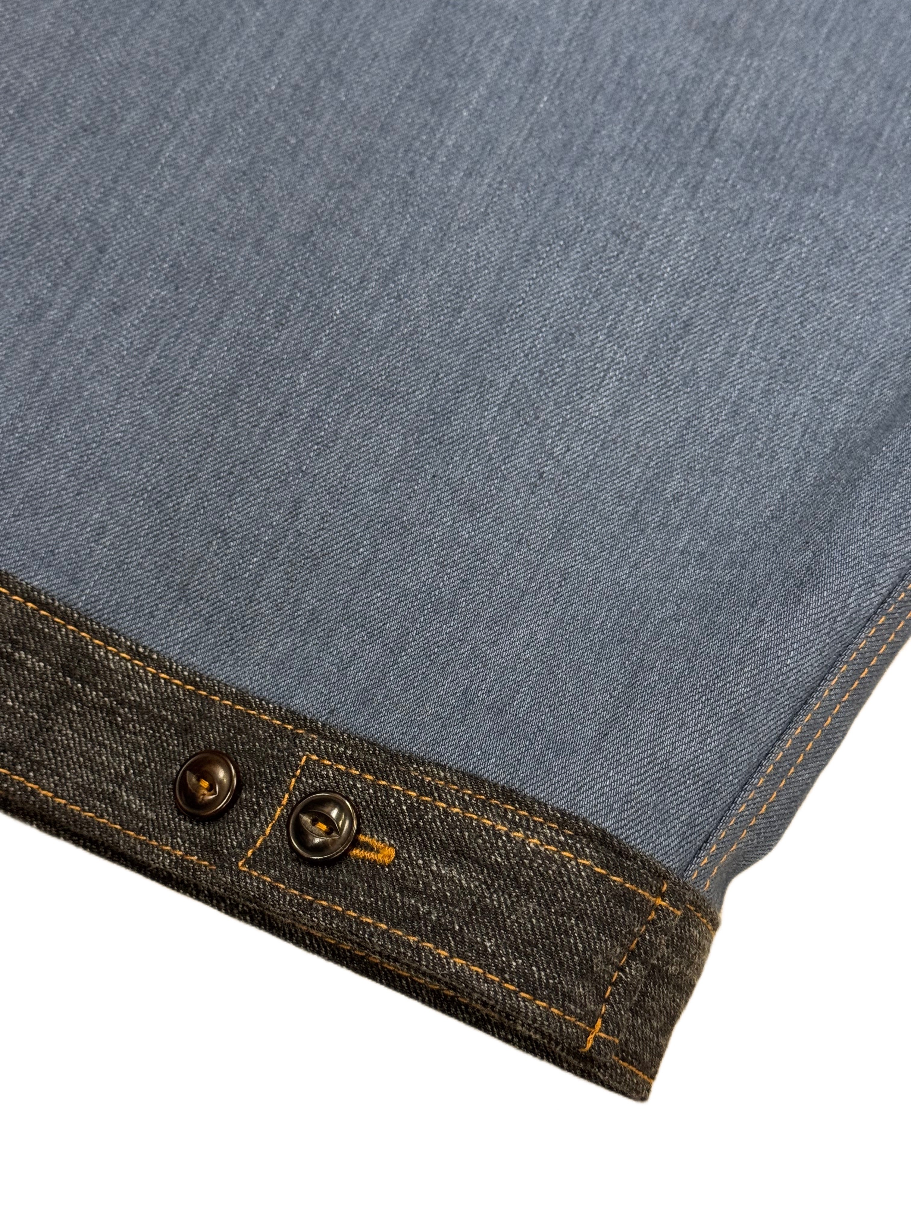 AK/PR/LOT3/JKT/045 The 50-50 Japense Selvedge Denim Jacket - BLUE GREY