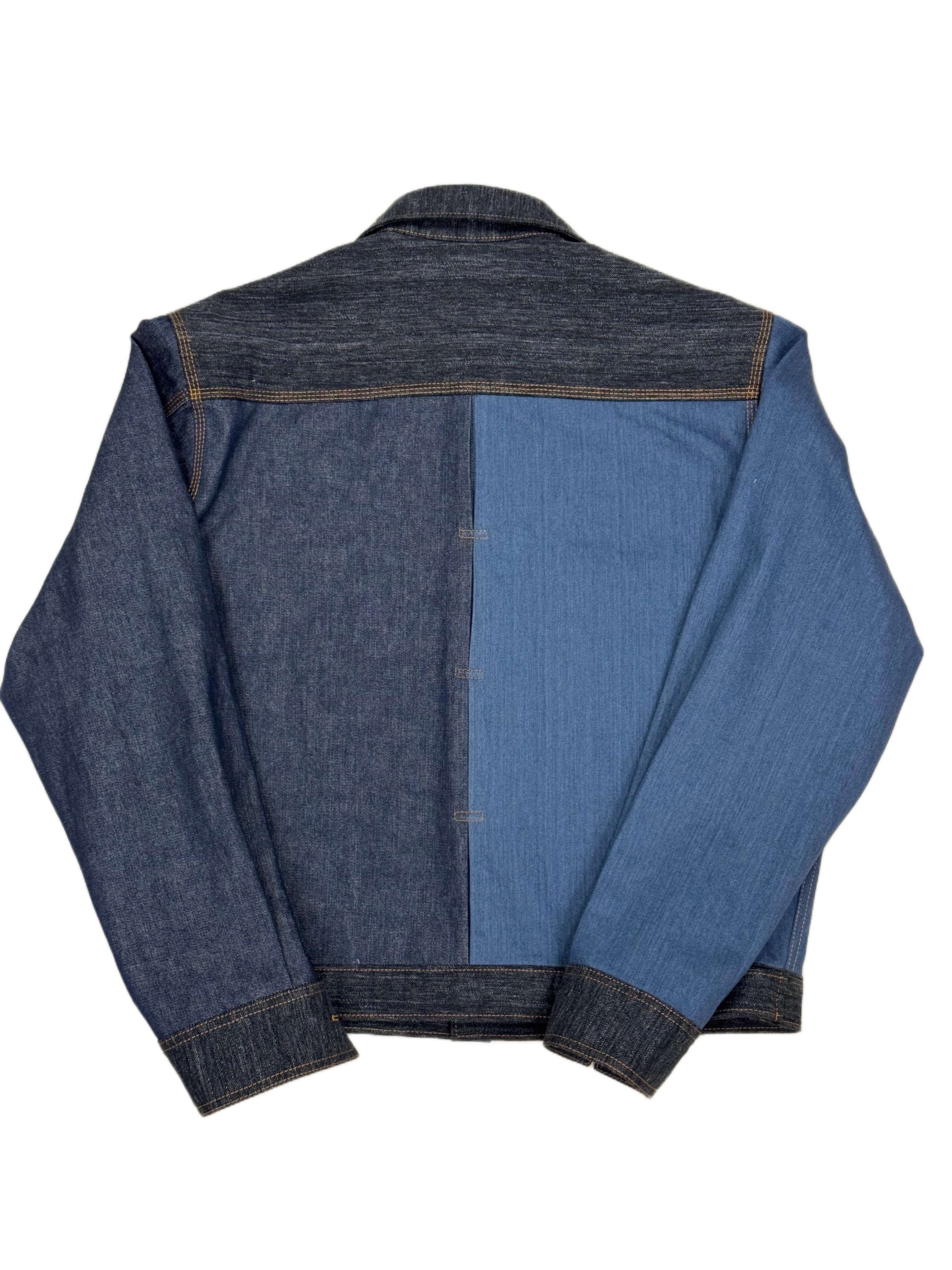 AK/PR/LOT3/JKT/045 The 50-50 Japense Selvedge Denim Jacket - BLUE GREY