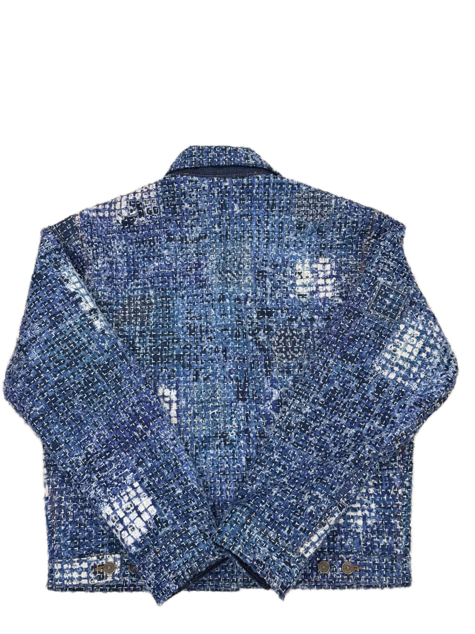 AK/PR/LOT4/JKT/058 Blue Boro Denim Jacket - BLUE