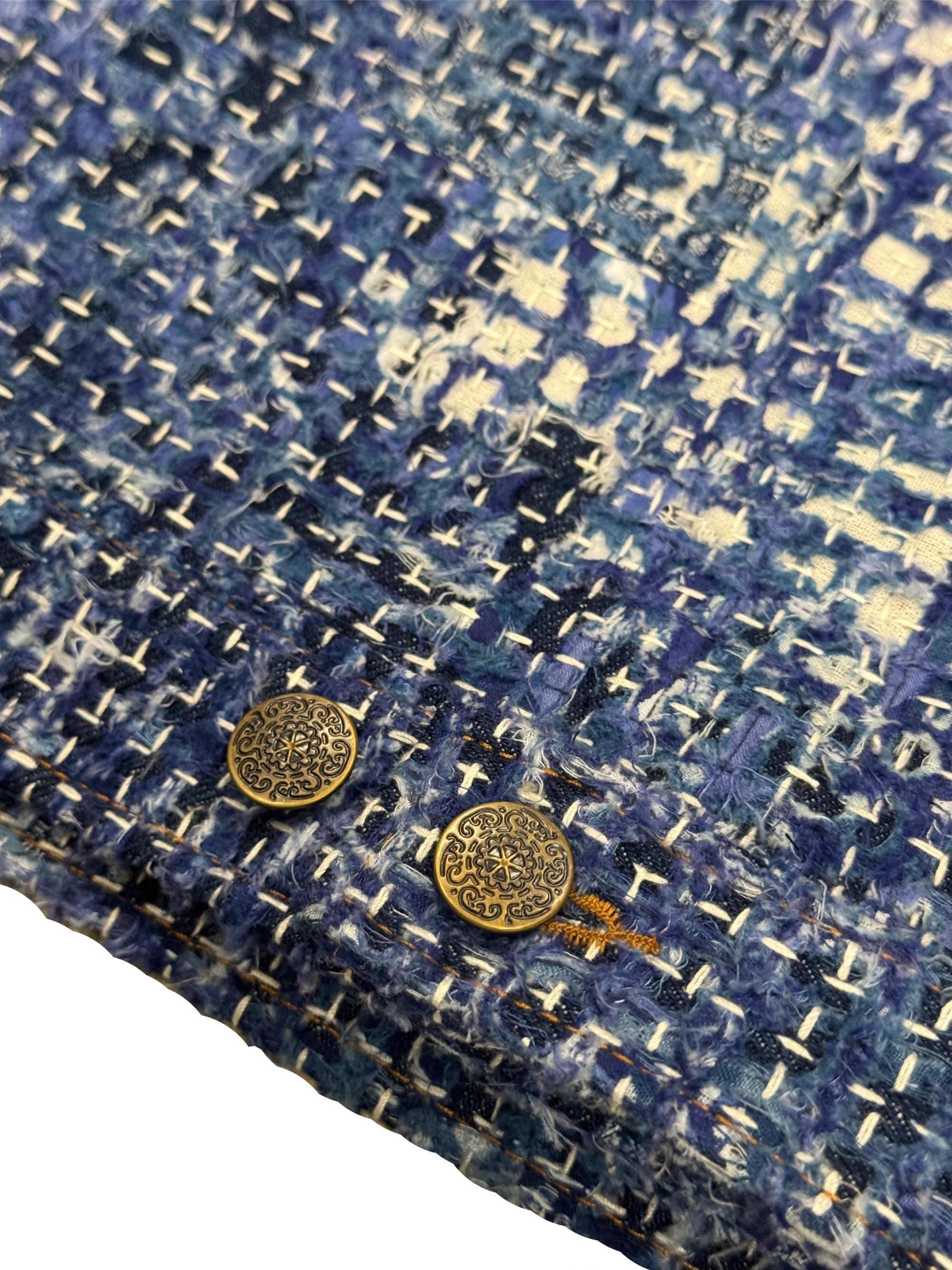 AK/PR/LOT4/JKT/058 Blue Boro Denim Jacket - BLUE