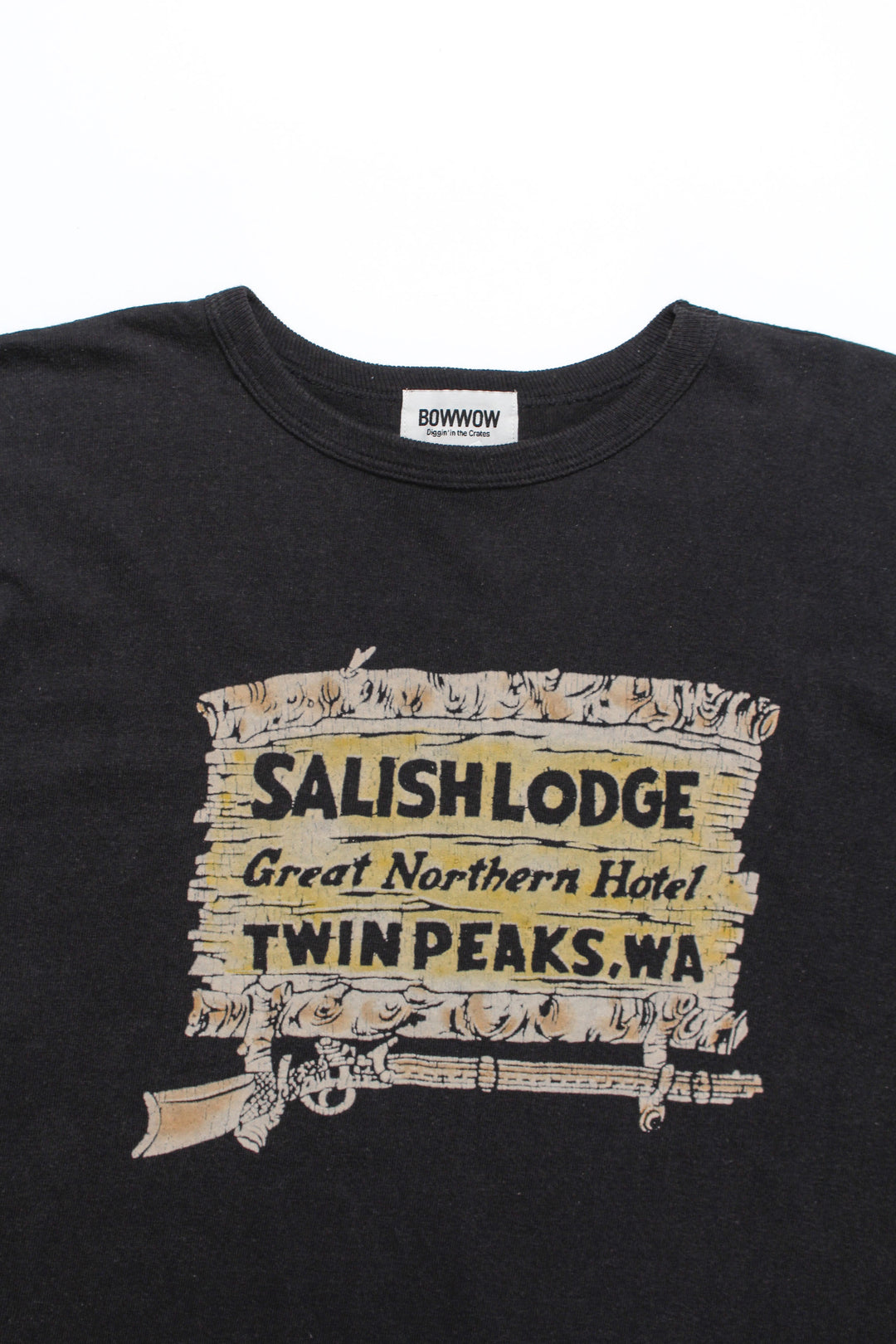 SALISH LODGE TEE AGED - 88/12 BLACK