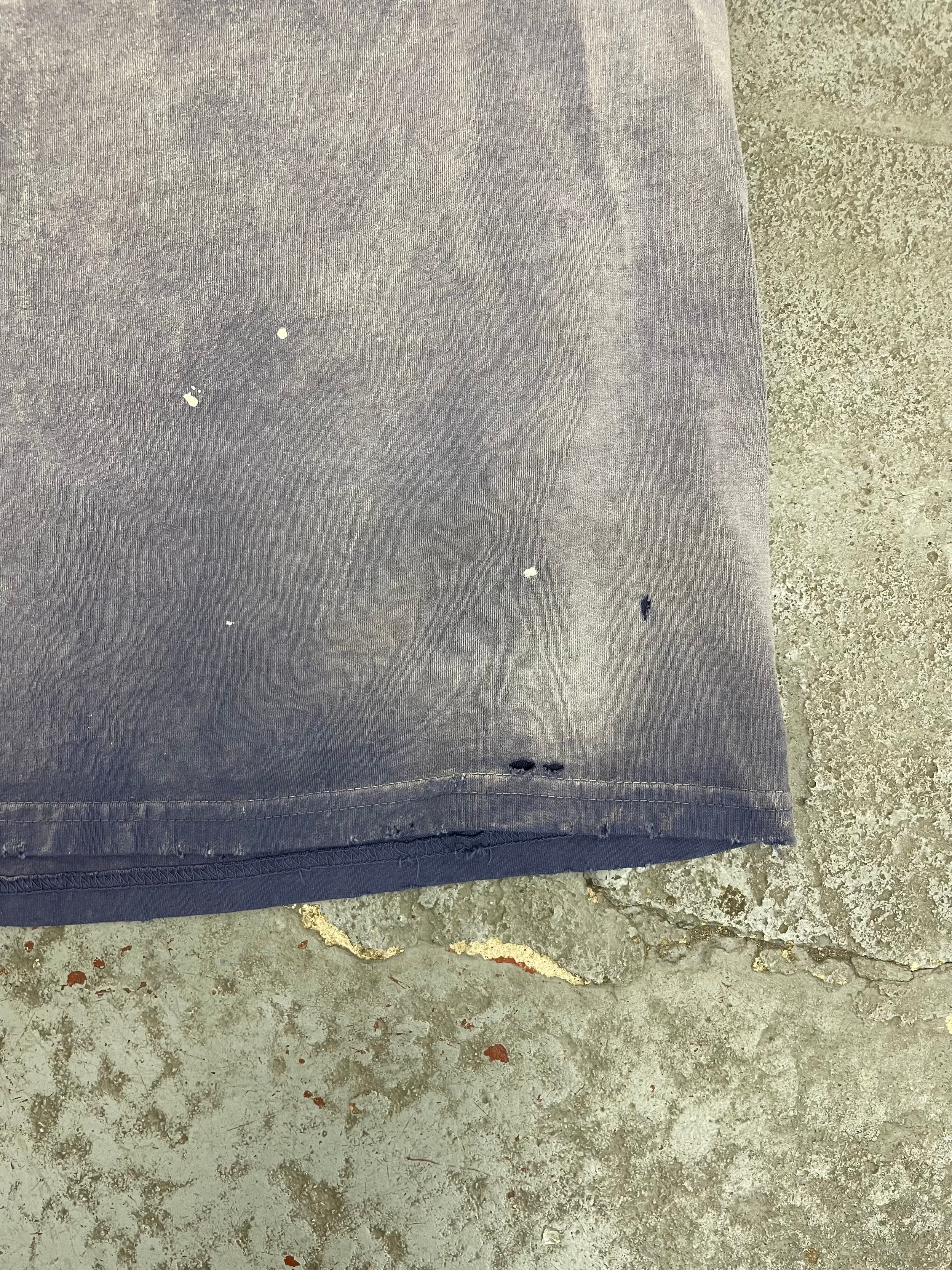 OVERSIZE CROP TEE S/S - AGED INDIGO (SINGLE STITCH)