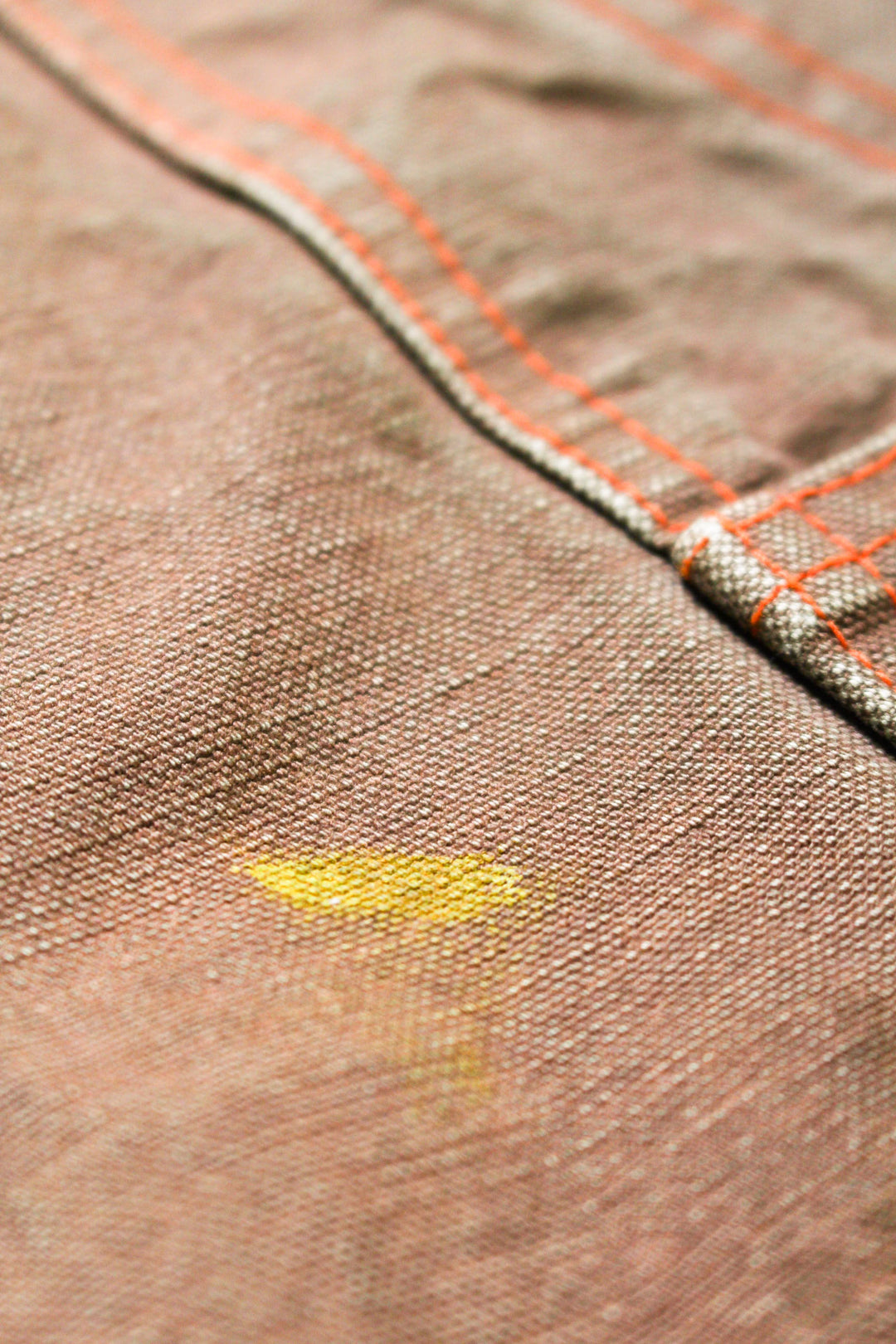 BROWN DUCK DOUBLE KNEE PANTS AGED - BROWN