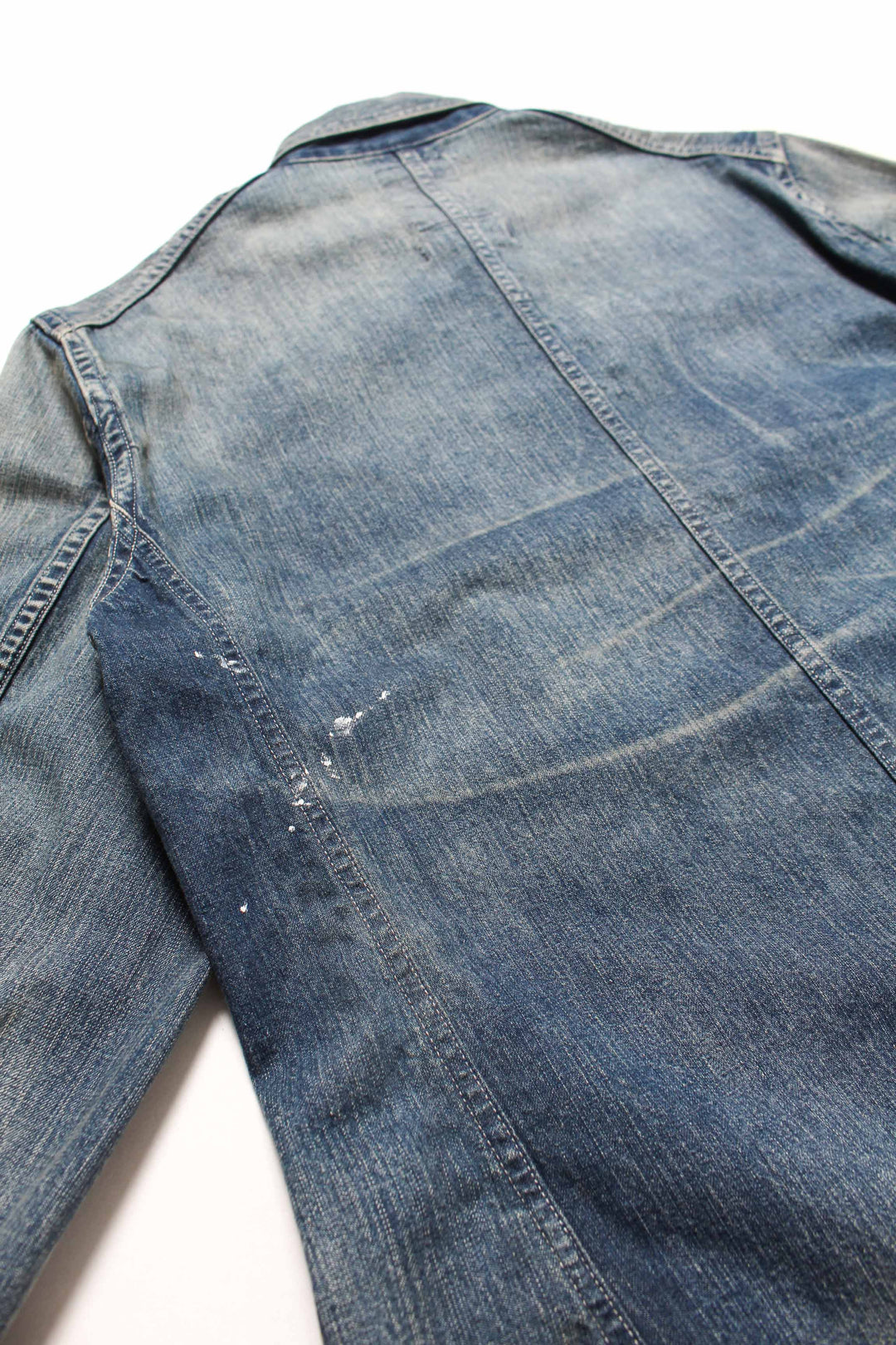HERITAGE DENIM CHORE COAT AGED - INDIGO