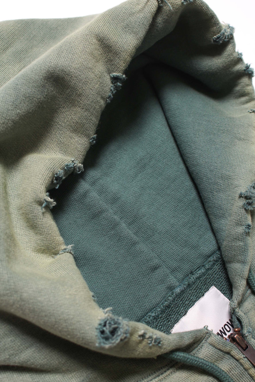 ARMY ZIP HOODIE AGED - AGED GREEN