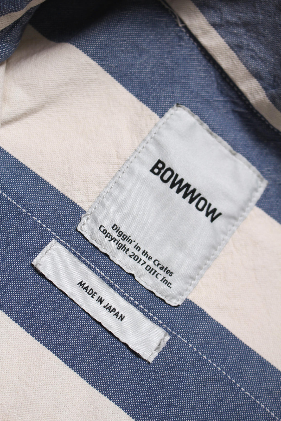 BLUE STRIPE PRISON JACKET AGED - AGED L.BLUExO.WHITE