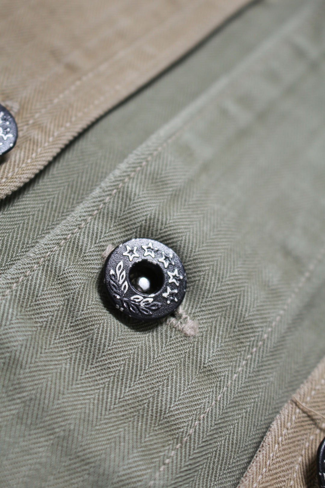 USMC M44 HBT TWO-TONE JACKET AGED - AGED OD TWO-TONE