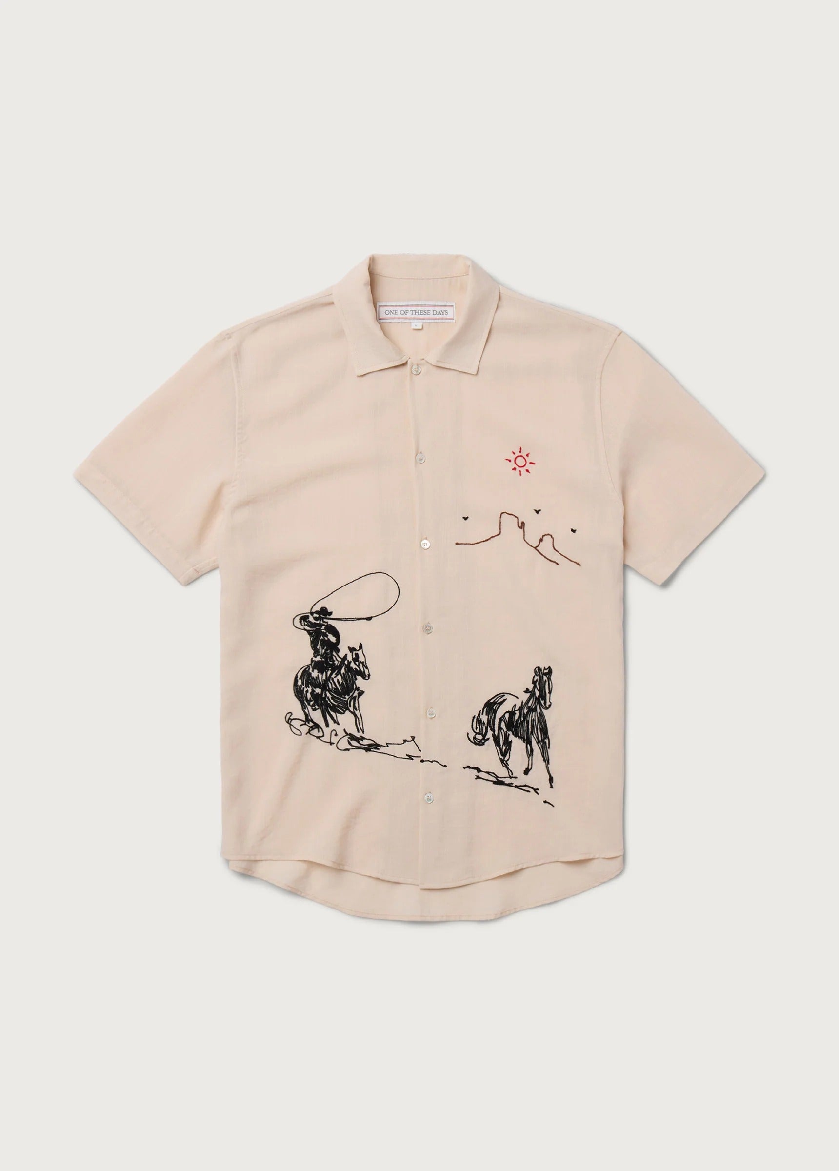 INTO THE DISTANCE CAMP SHIRT - IVORY