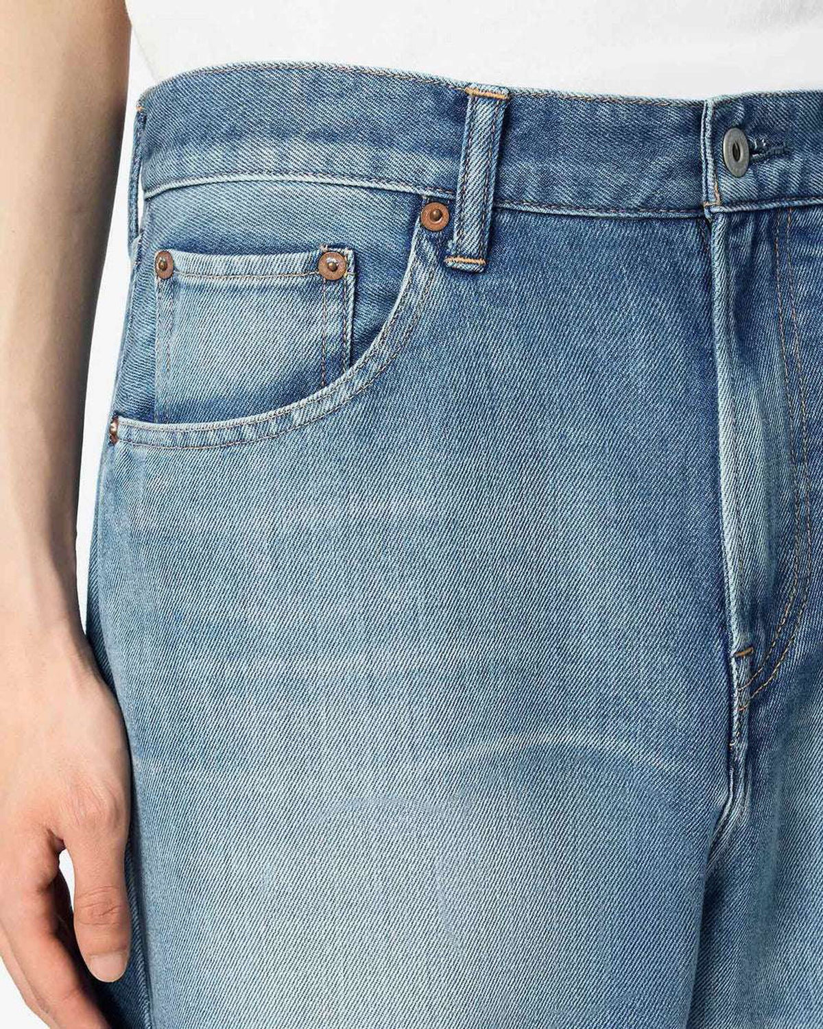 JMJA0902 Light Curve Jeans 9oz - MEDIUM INDIGO
