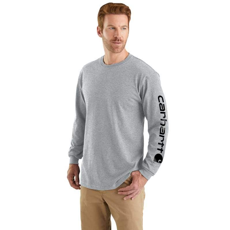 DEARBORN LOOSE TEE L/S - HEATHER GRAY