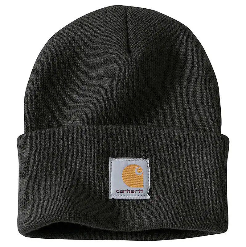 KNIT CUFFED BEANIE - BLACK