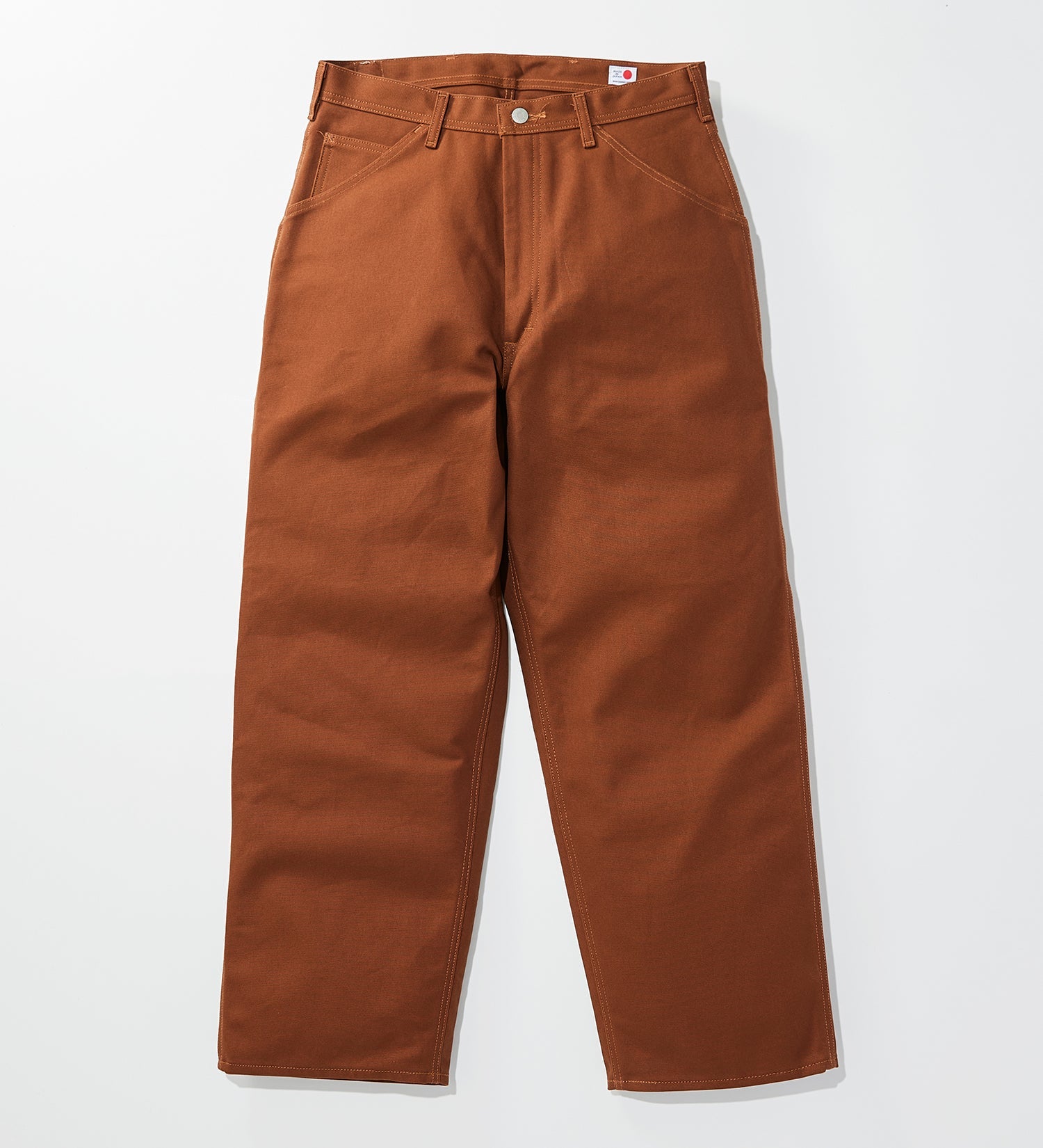 KSB02-168 PAINTER PANTS RIGID UNWASHED - BROWN